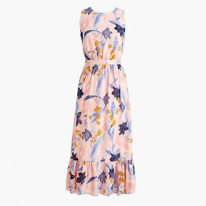 J. Crew Floral Maxi Dress - Pink and Blue